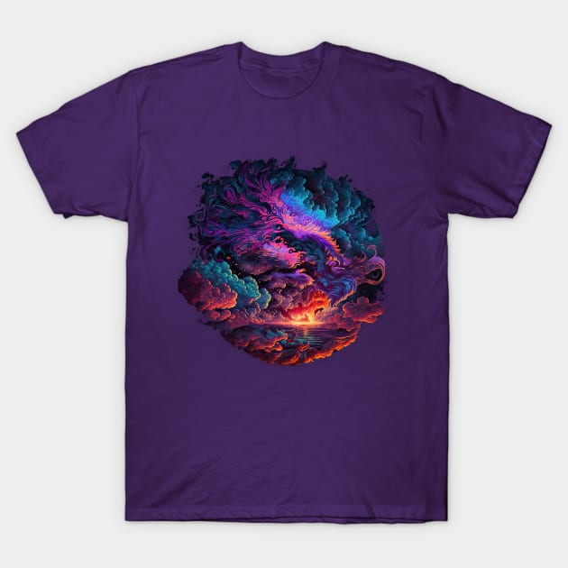 Extravagant Sunset - Cosmic Clouds Series T-Shirt by wumples